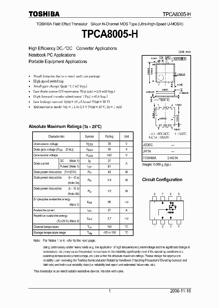 TPCA8005-H_4667118.PDF Datasheet