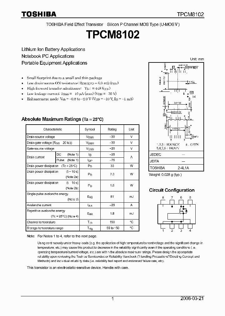 TPCM8102_4500256.PDF Datasheet