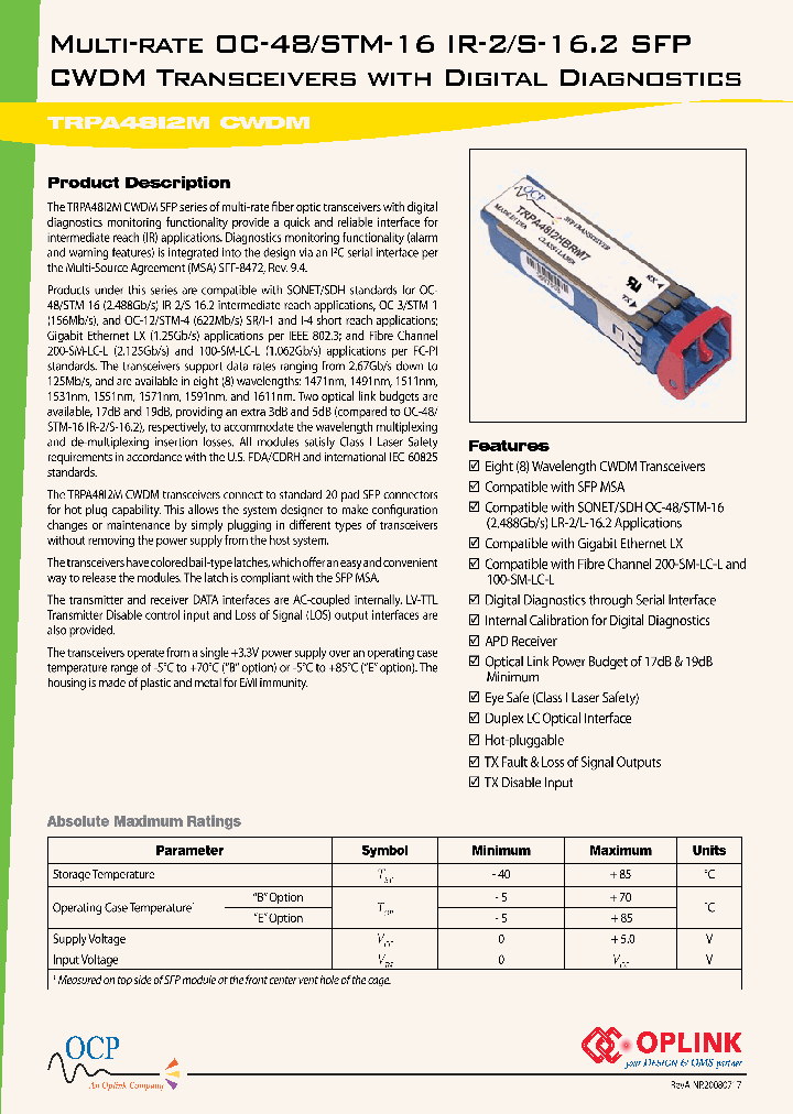 TRPA48I2MCWDM_4608089.PDF Datasheet