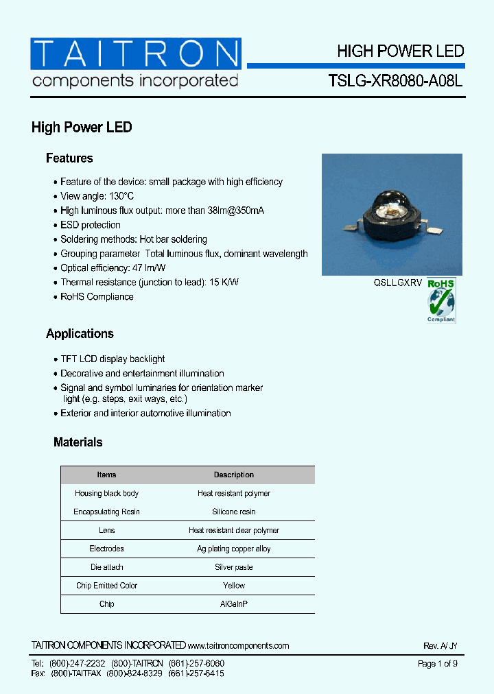 TSLG-XR8080-A08L_4194164.PDF Datasheet