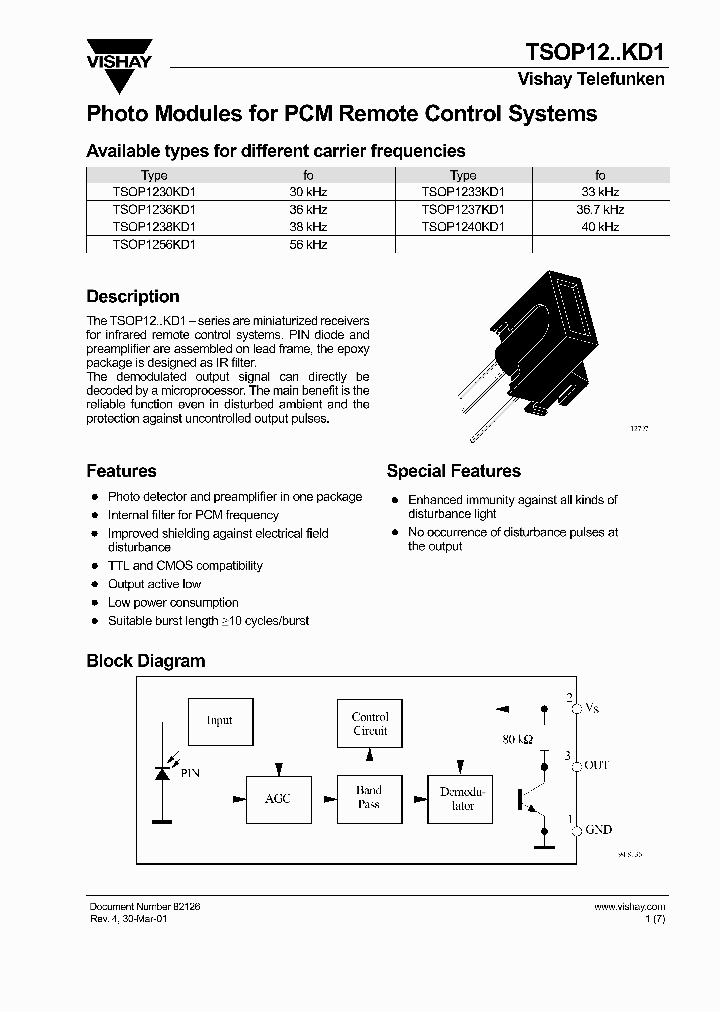 TSOP1230KD1_4601064.PDF Datasheet