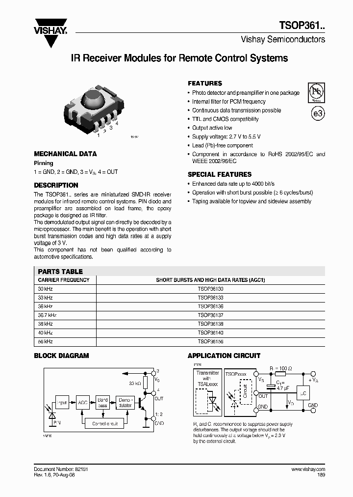 TSOP36130_4275976.PDF Datasheet