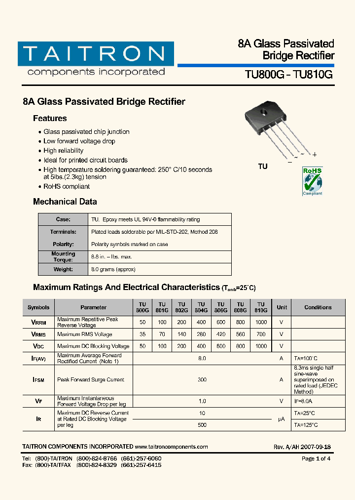 TU801G_4574036.PDF Datasheet