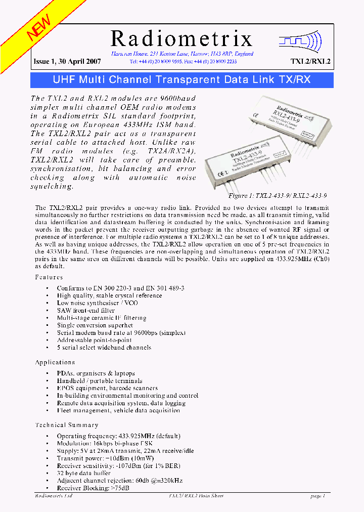 TXL2-433-4_4169659.PDF Datasheet