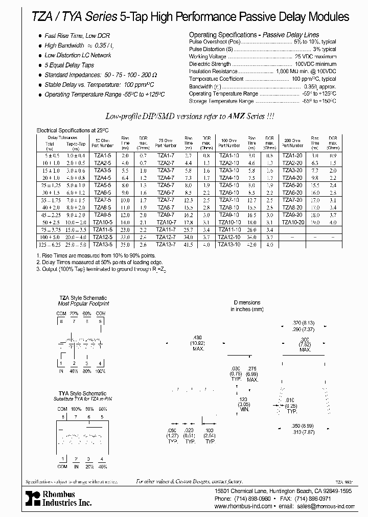 TZA3-10_4350352.PDF Datasheet