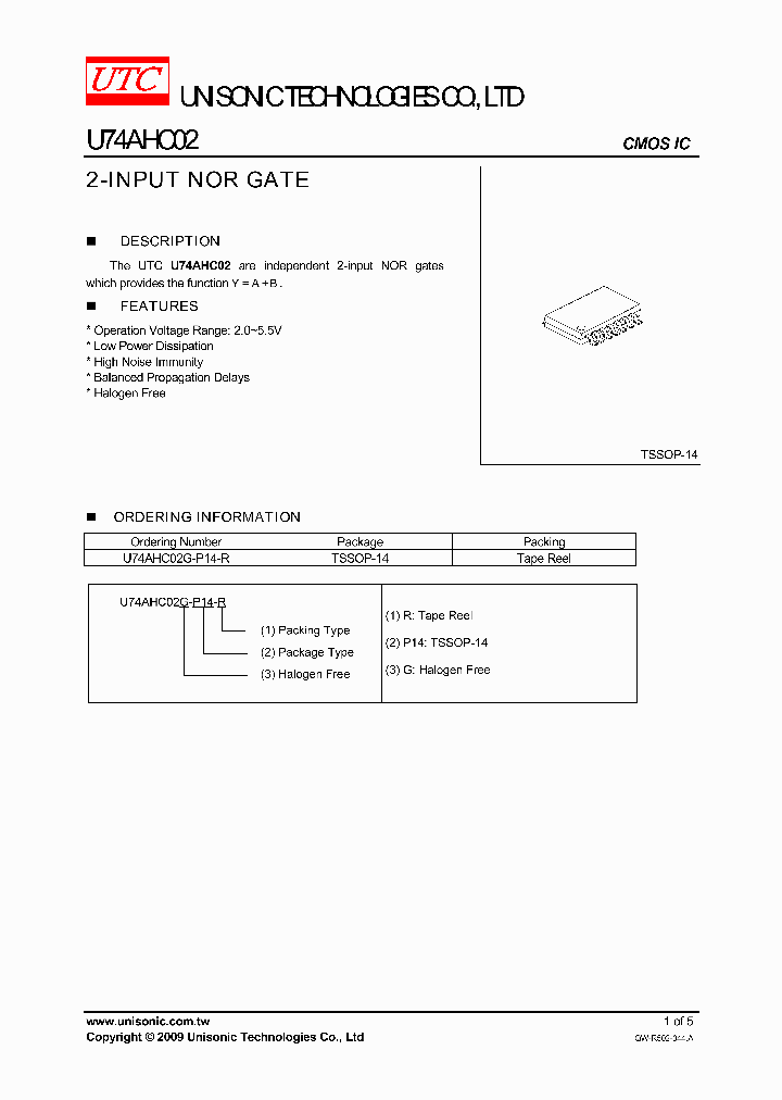 U74AHC02_4555525.PDF Datasheet