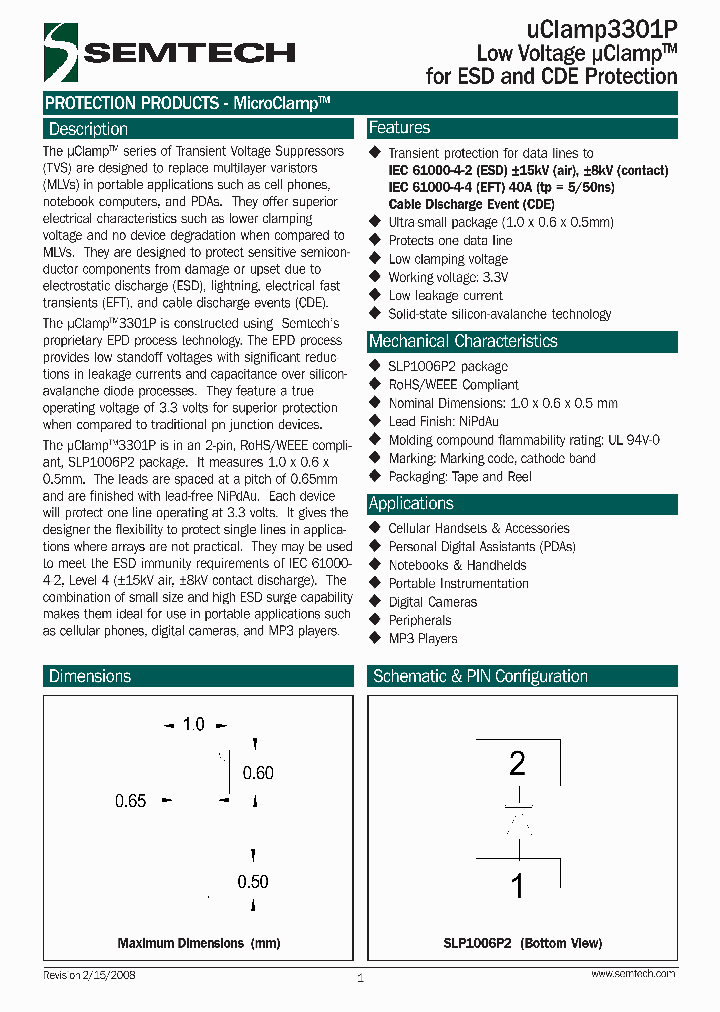 UCLAMP3301P_4306249.PDF Datasheet