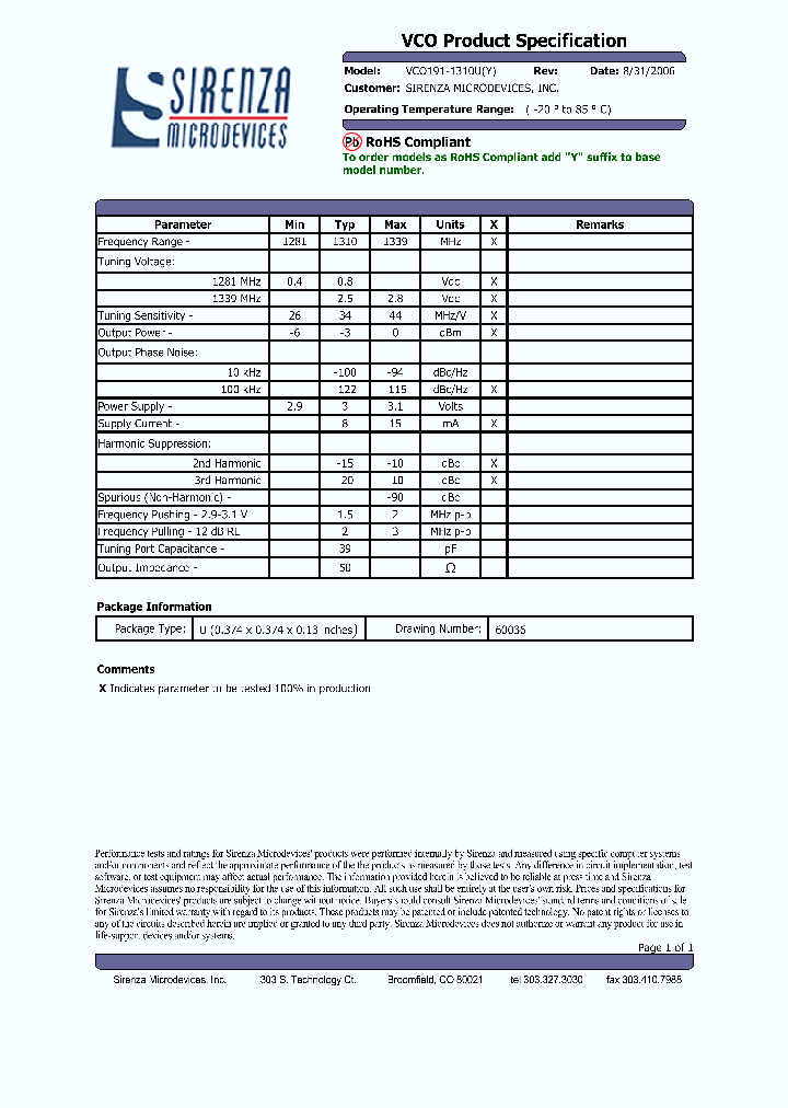 VCO191-1310U_4818597.PDF Datasheet