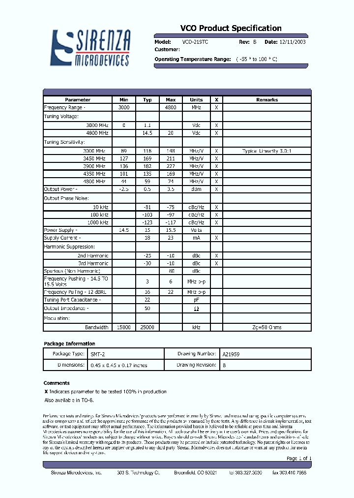 VCO-219TC_4537365.PDF Datasheet