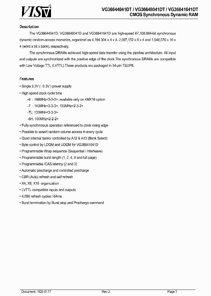 VG366440801641DTL-6_4885788.PDF Datasheet