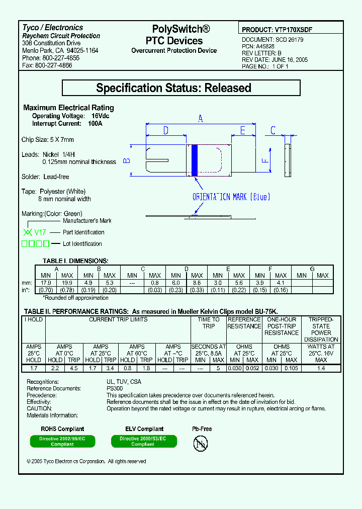 VTP170XSDF_4757736.PDF Datasheet