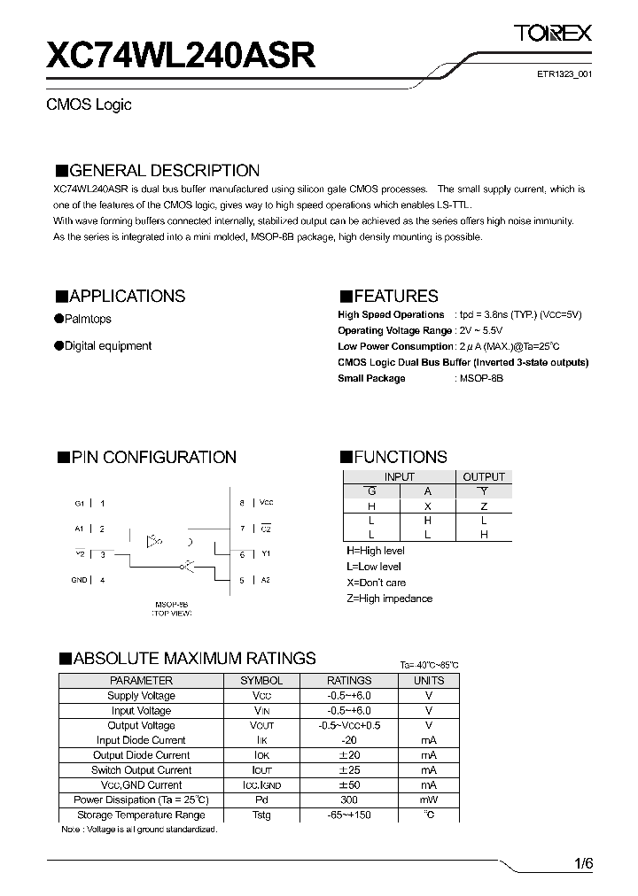 XC74WL240ASR001_4521079.PDF Datasheet