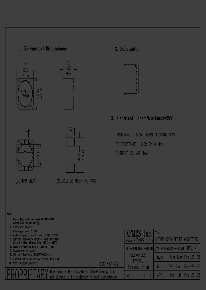 XFTPRH1204-150M_4551710.PDF Datasheet