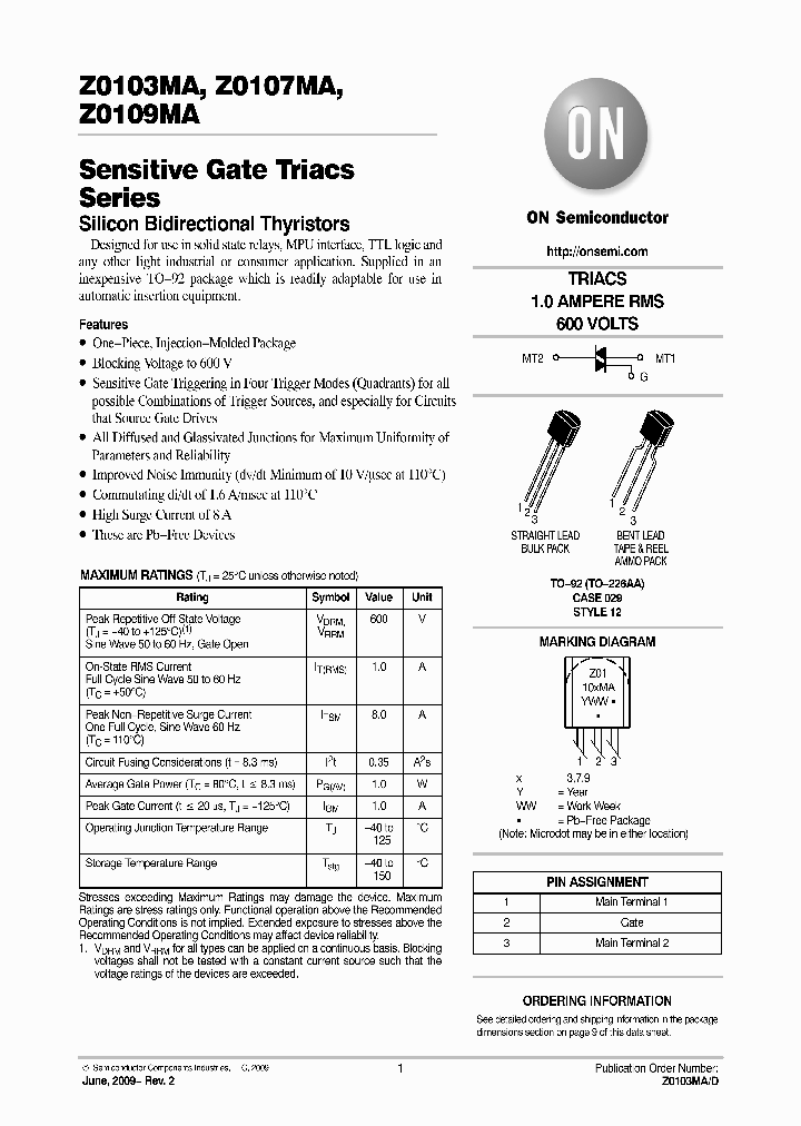 Z0103MARL1G_4766624.PDF Datasheet