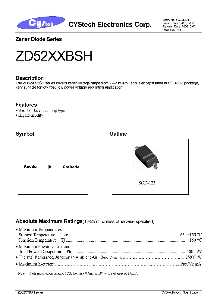 ZD5260B_4613338.PDF Datasheet