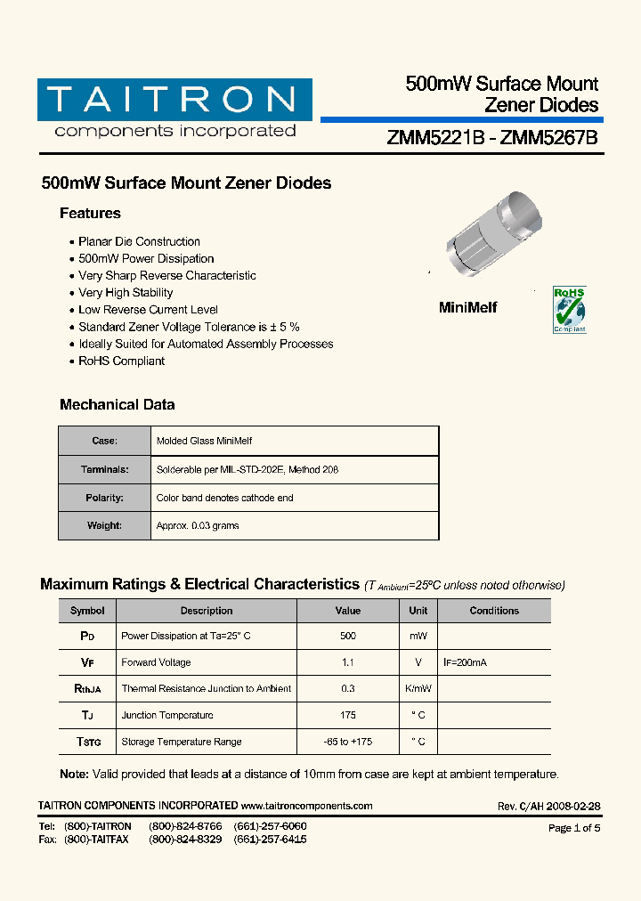 ZMM5221B_4172812.PDF Datasheet