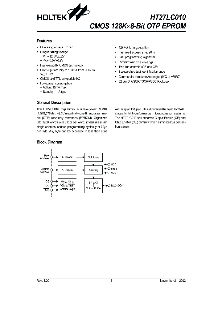 27LC010_965423.PDF Datasheet