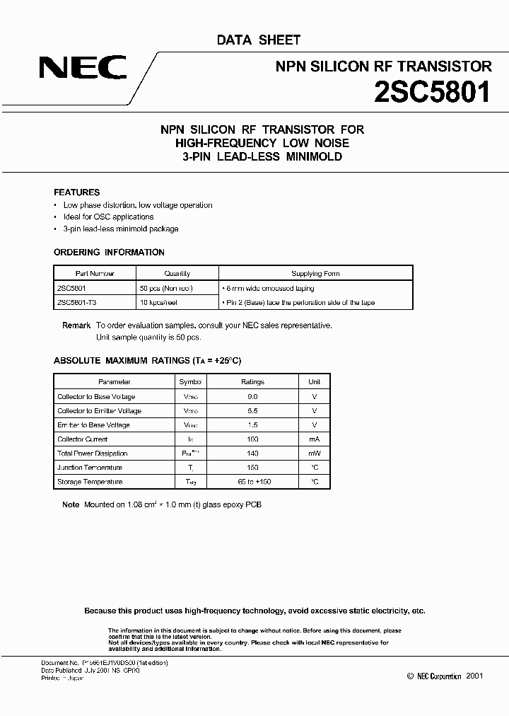 2SC5801_966340.PDF Datasheet