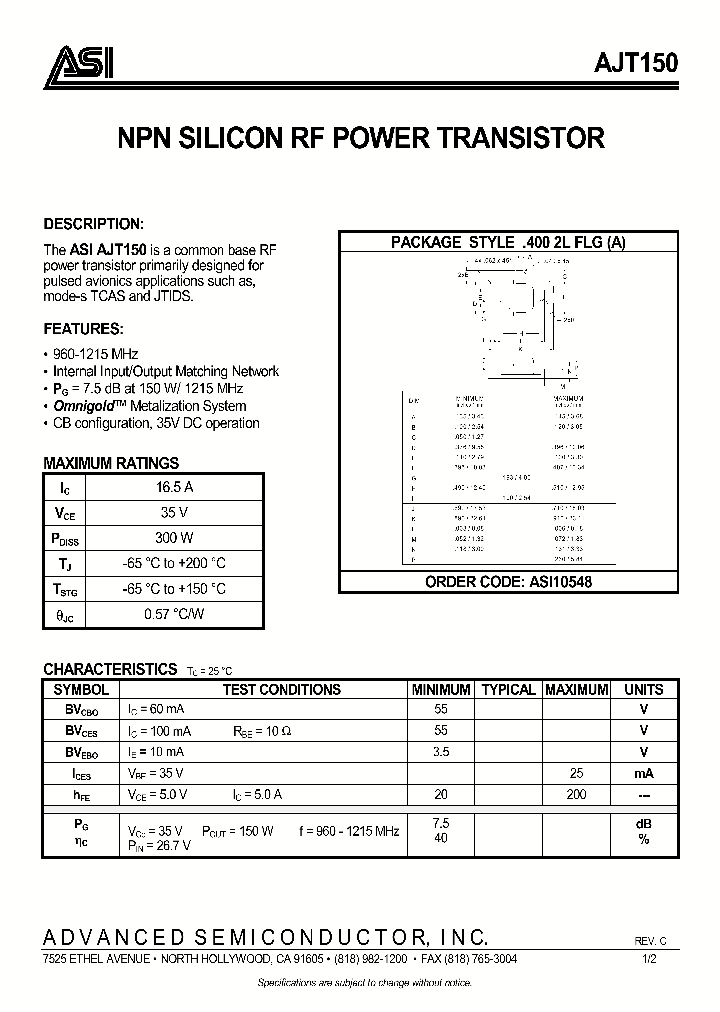AJT150_974176.PDF Datasheet