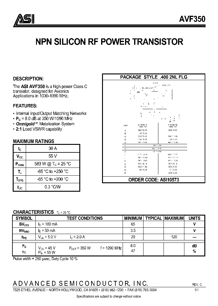 AVF350_975147.PDF Datasheet
