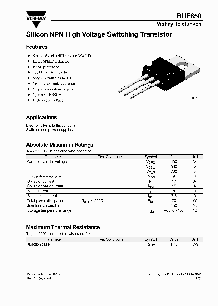 BUF650_976792.PDF Datasheet