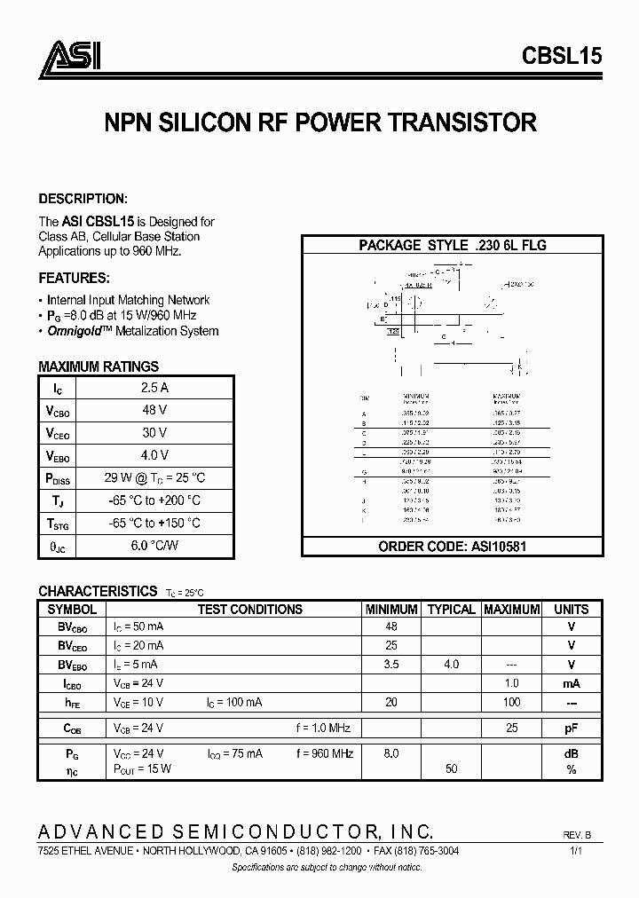 CBSL15_977524.PDF Datasheet