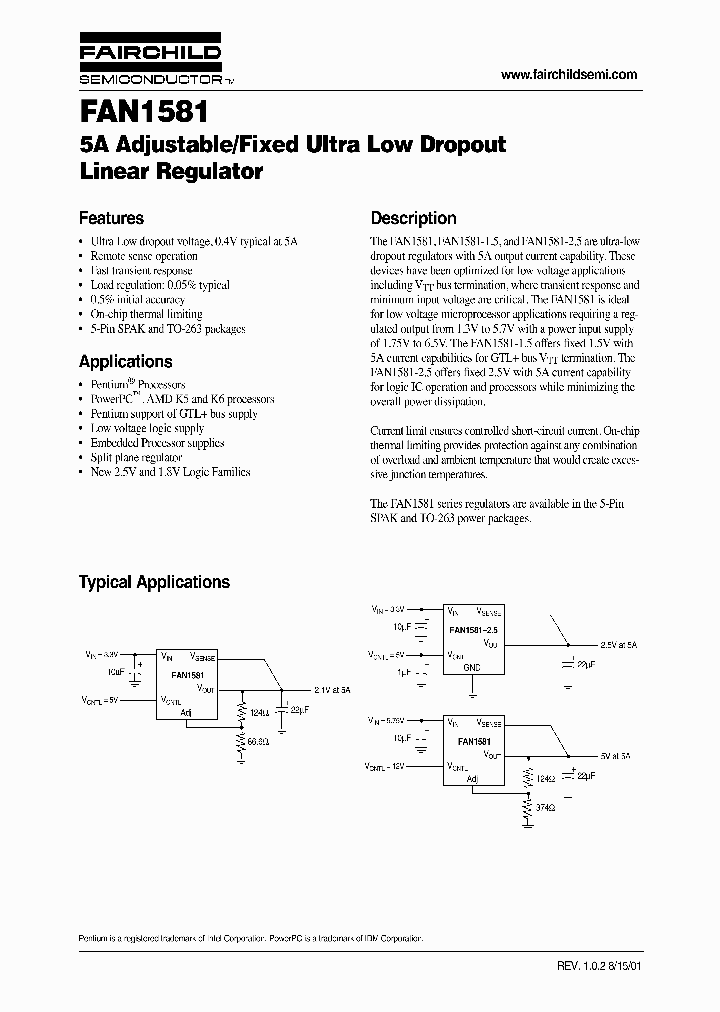 FAN1581_983903.PDF Datasheet