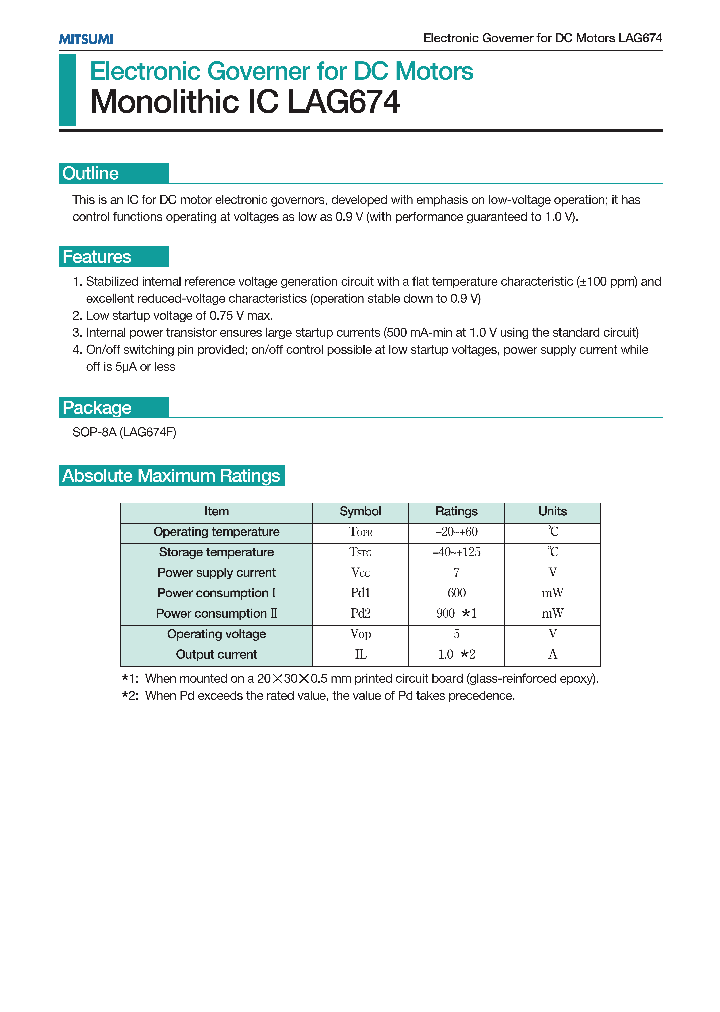 LAG674_988188.PDF Datasheet