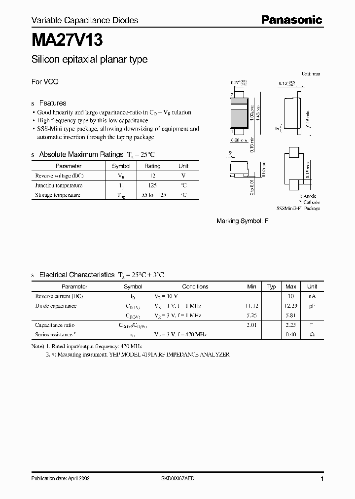 MA27V13_989788.PDF Datasheet