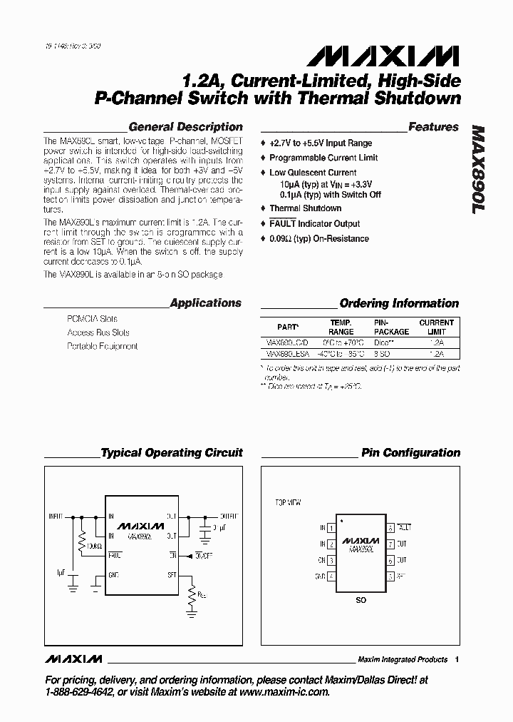 MAX890LESA_990652.PDF Datasheet