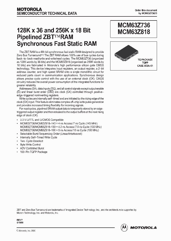 MCM63Z736_991083.PDF Datasheet