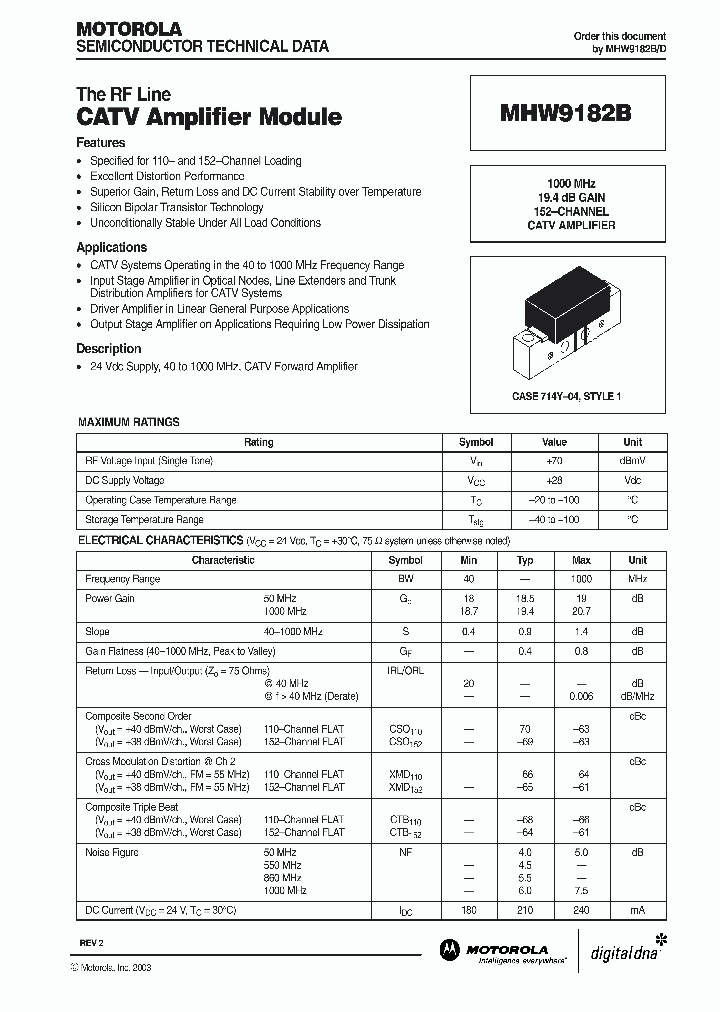 MHW9182B_991298.PDF Datasheet