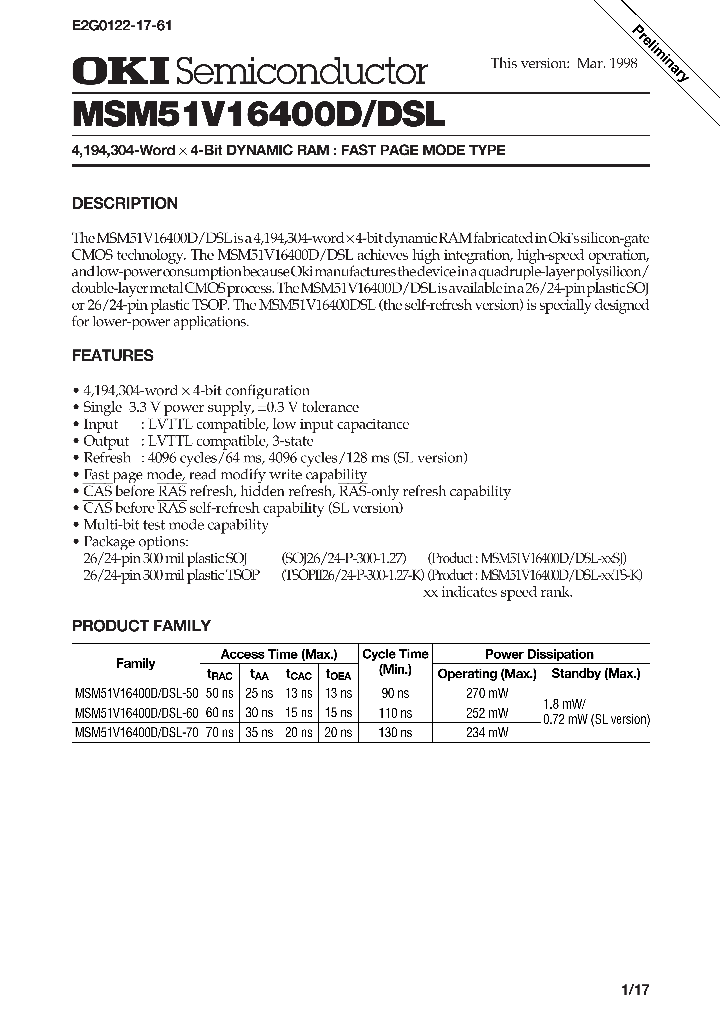 MSM51V16400D_992296.PDF Datasheet