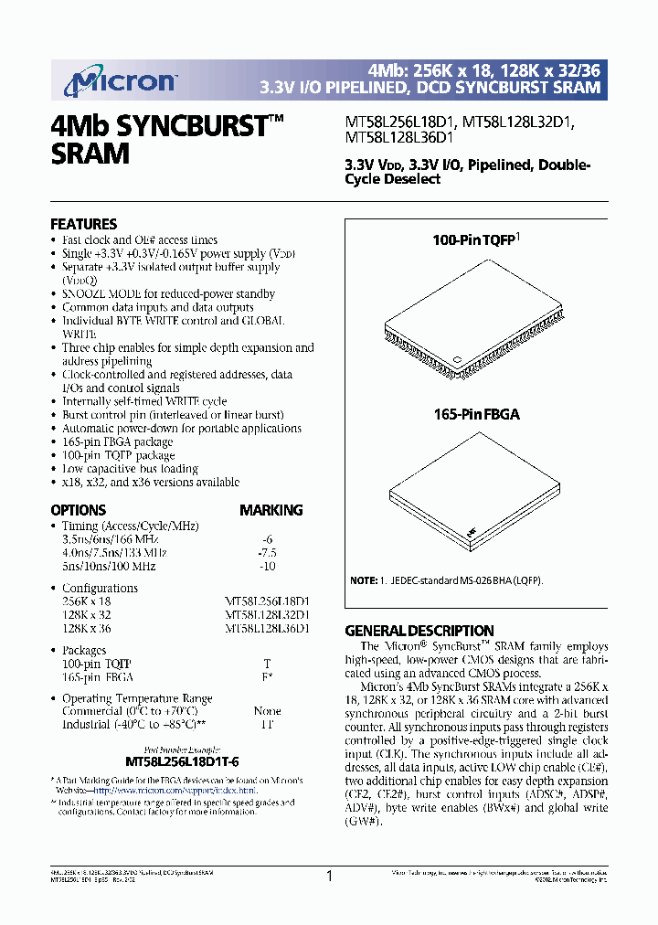 MT58L256L18D1T-6IT_992626.PDF Datasheet