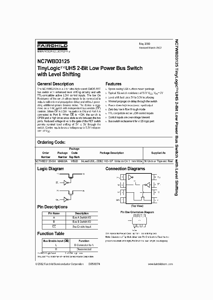 NC7WBD3125_992833.PDF Datasheet