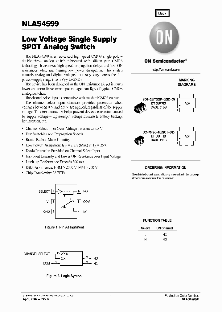 NLAS4599REV6_993421.PDF Datasheet