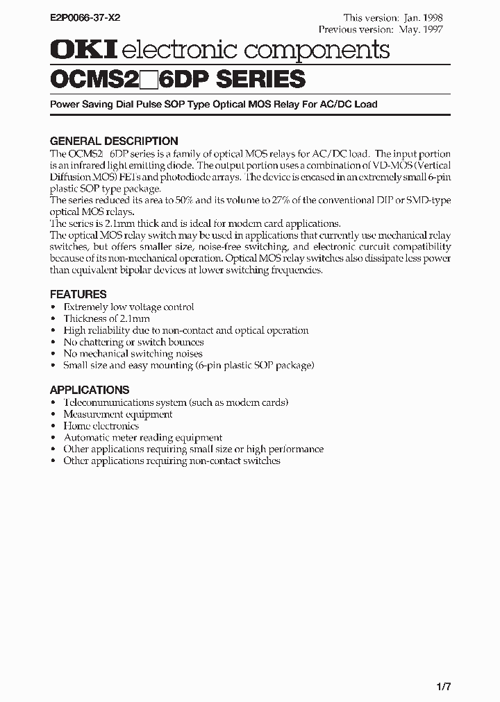 OCMS2X6DP_994621.PDF Datasheet