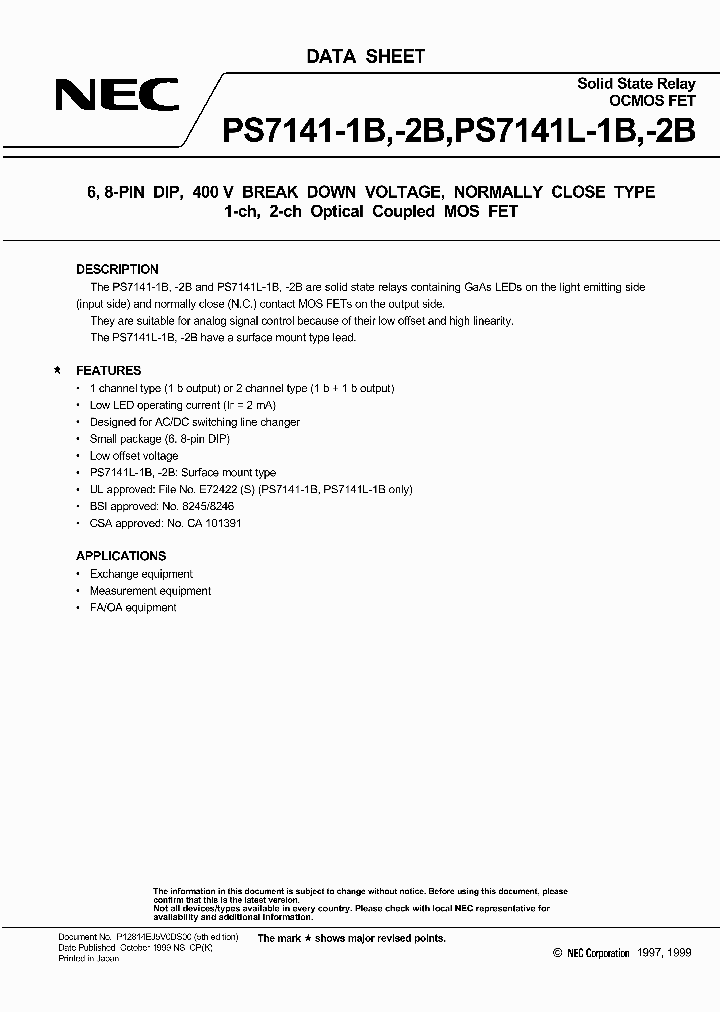 PS7141-2B_998655.PDF Datasheet