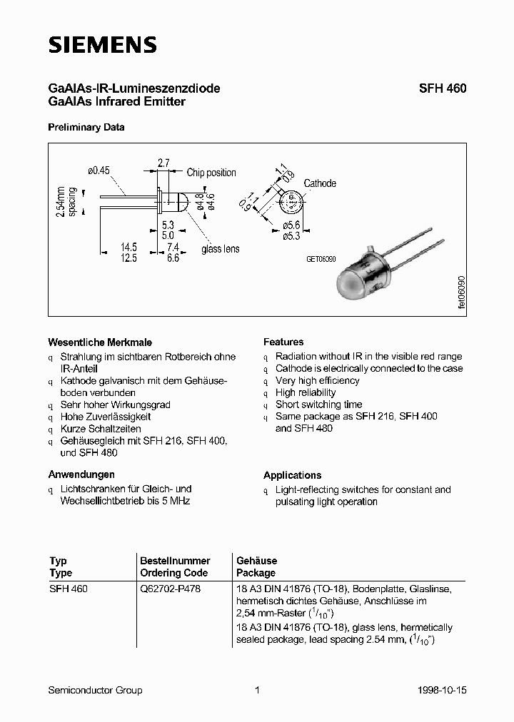 SFH460_1002002.PDF Datasheet