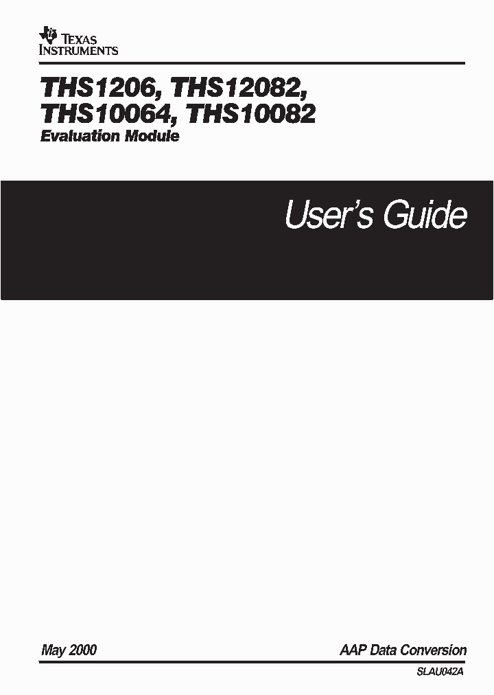SLAU042A_1002434.PDF Datasheet