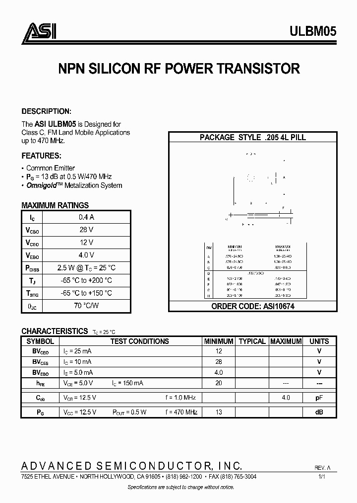 ULBM05_1006809.PDF Datasheet