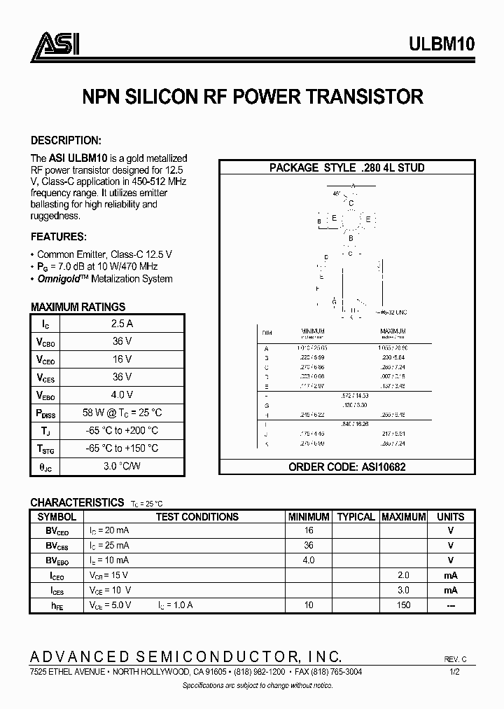 ULBM10_1006810.PDF Datasheet