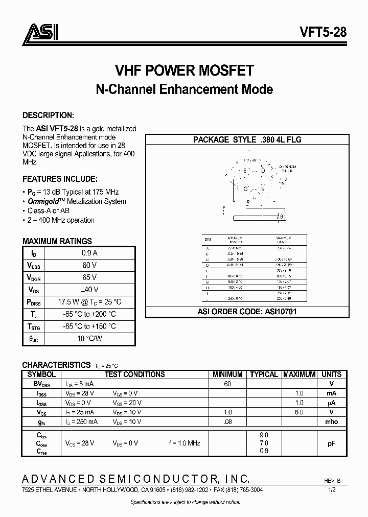 VFT528_1007057.PDF Datasheet