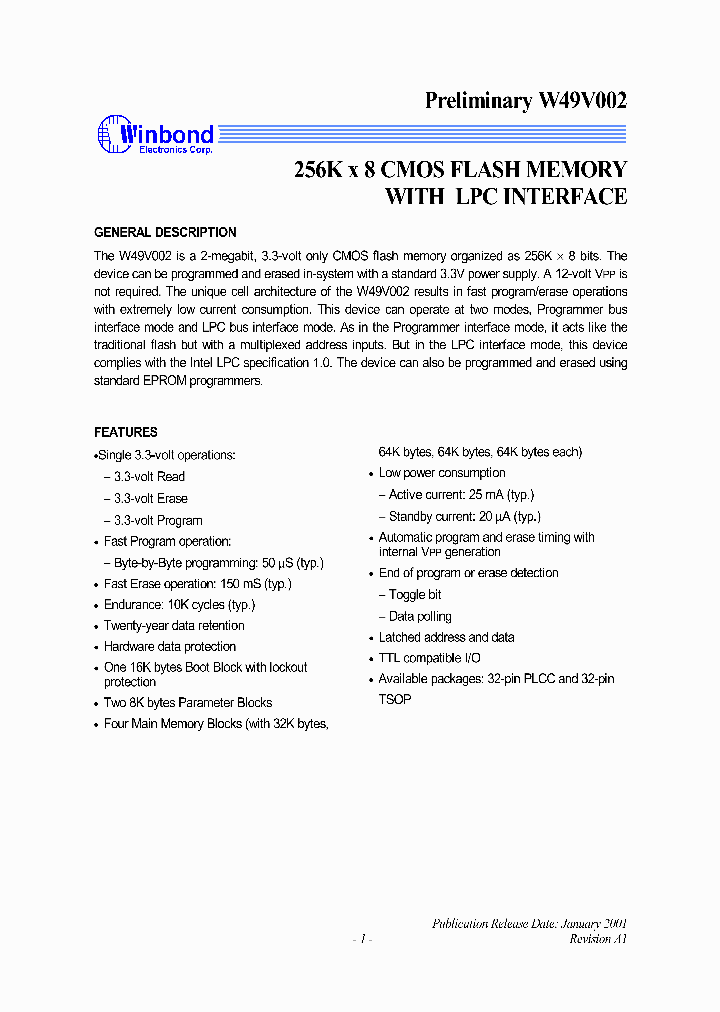 W49V002_1007328.PDF Datasheet