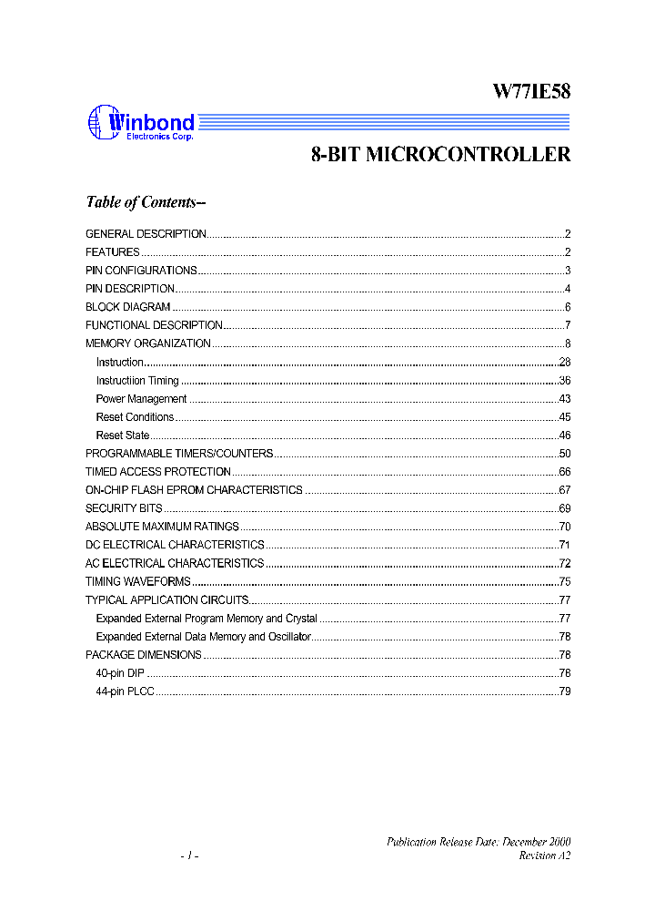 W77IE58B1_1007415.PDF Datasheet