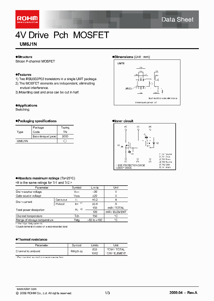 UM6J1N09_4928273.PDF Datasheet