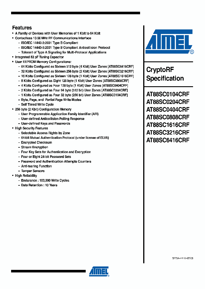 AT88SC1616CRF_4931685.PDF Datasheet