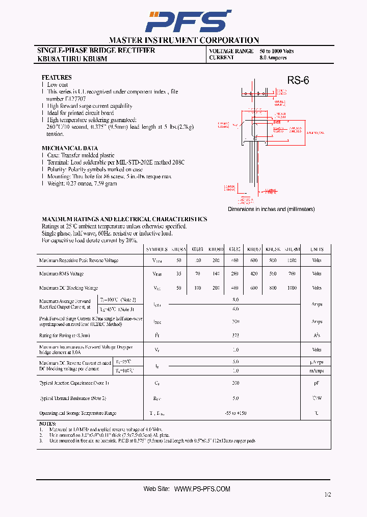 KBU8K_4934352.PDF Datasheet