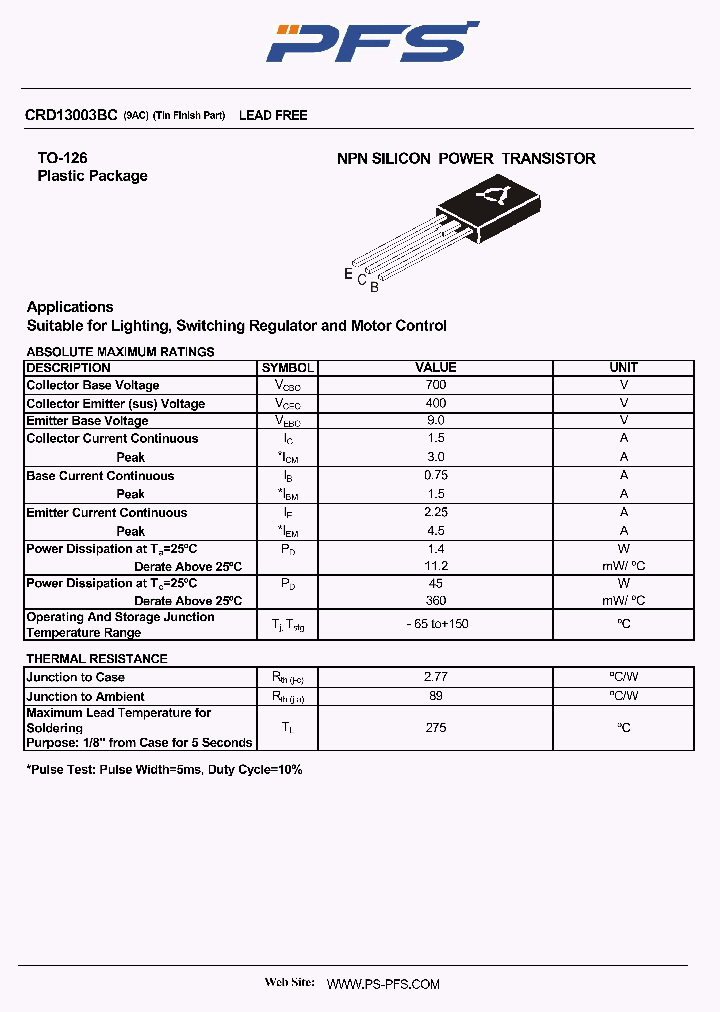 CRD13003BC_4945725.PDF Datasheet