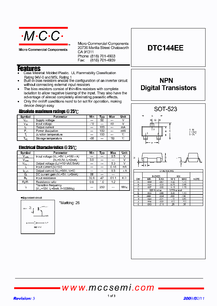 DTC144EE-TP_4949582.PDF Datasheet
